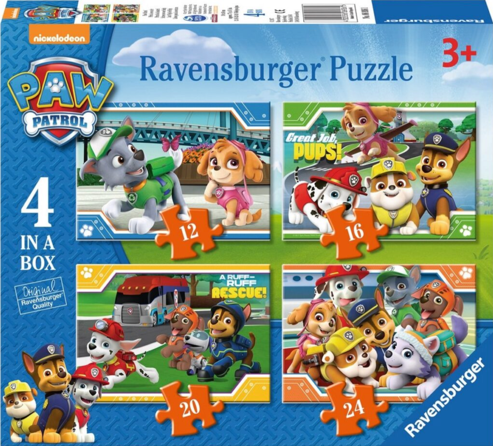10% korting! | Kinderpuzzelpakket 3 stuks elk 4-1  | 12-3